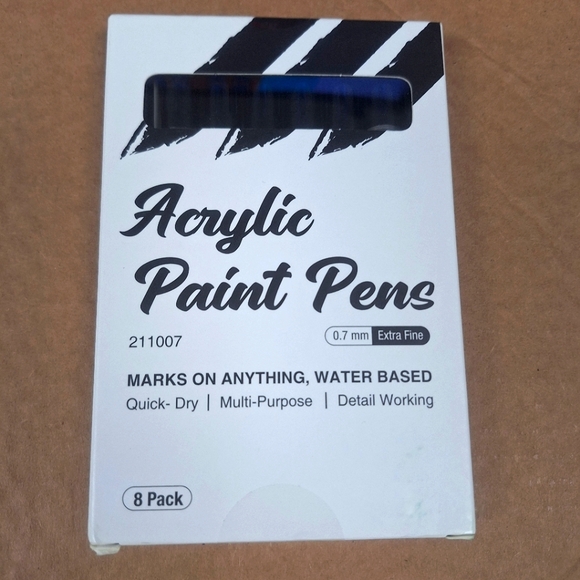 Acrylic Paint pens - 8pk - 0.7mm extra fine- New - Picture 1 of 1